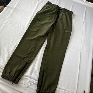 CSG Active BNWT Tapered Leg Stretch Jogger Pants Olive Green Men's Size S - 370